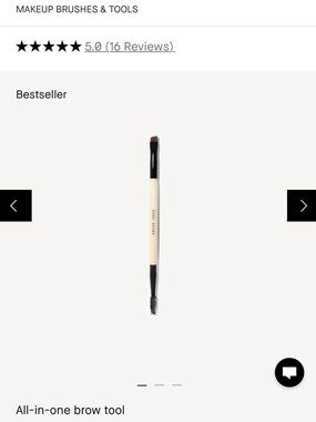 NWT BOBBI BROWN Dual-Ended Eyebrow Definer & Groomer Brush